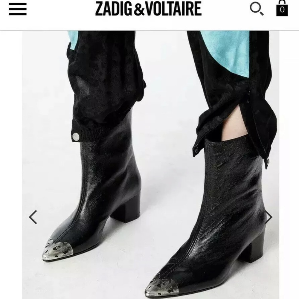 Zadig & Voltaire Dawn Crush Boots SZ 36 NIB!